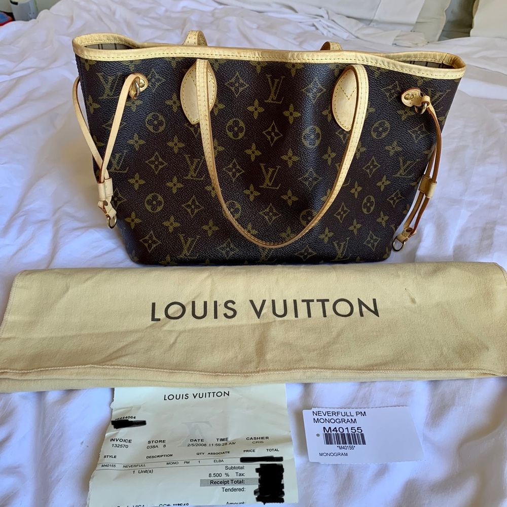 Authentic Louis Vuitton Neverfull PM Monogram